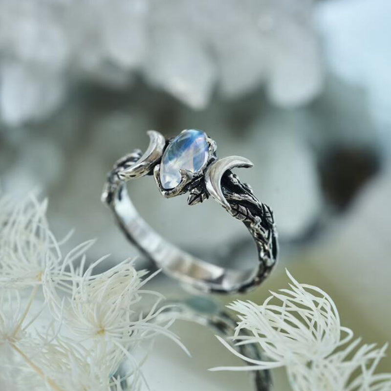 Boho Vintage Moon Ring for Women - product image 6