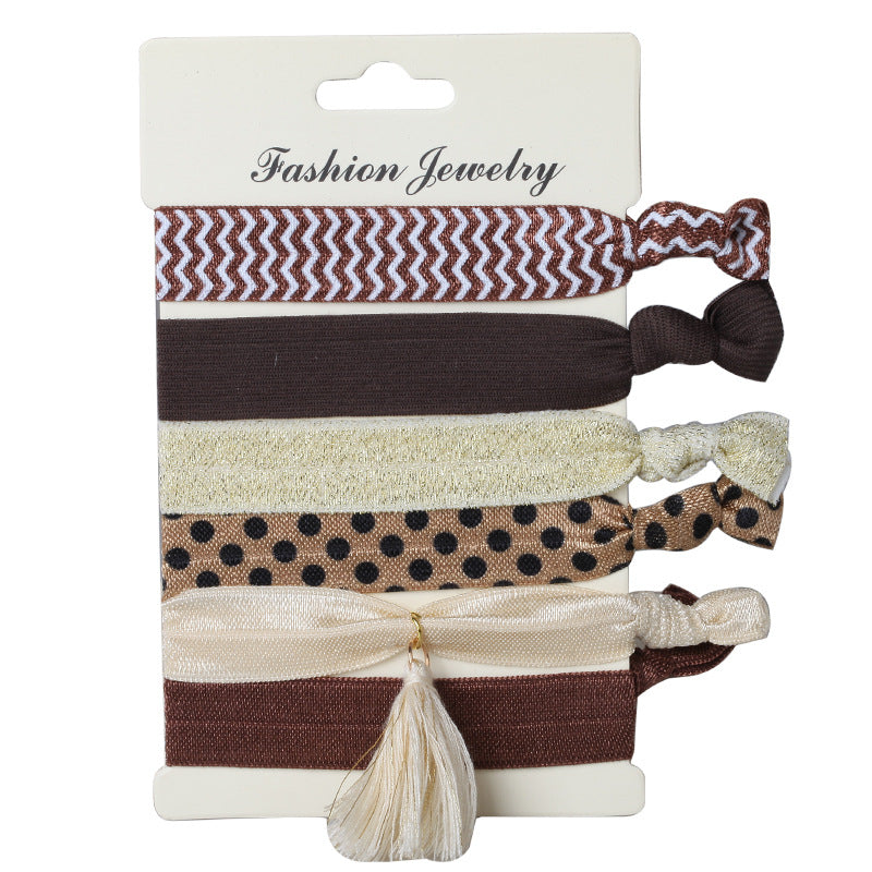 Korean Hair Ties Colorful Elastic Hairband Dual-purpose Wristband of Popular - product image 13