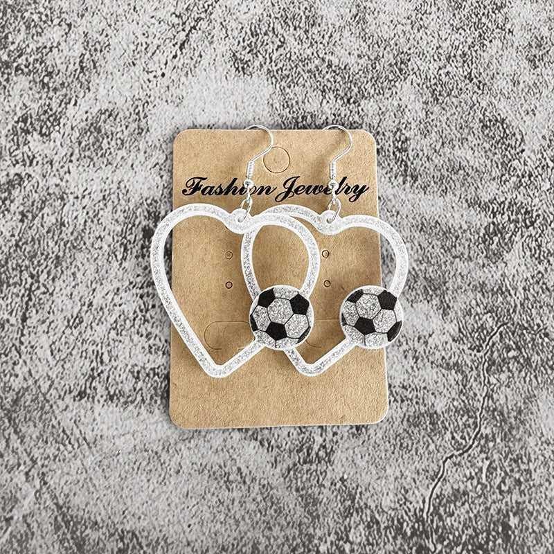 Heart Cross Acrylic Earrings - product image 10