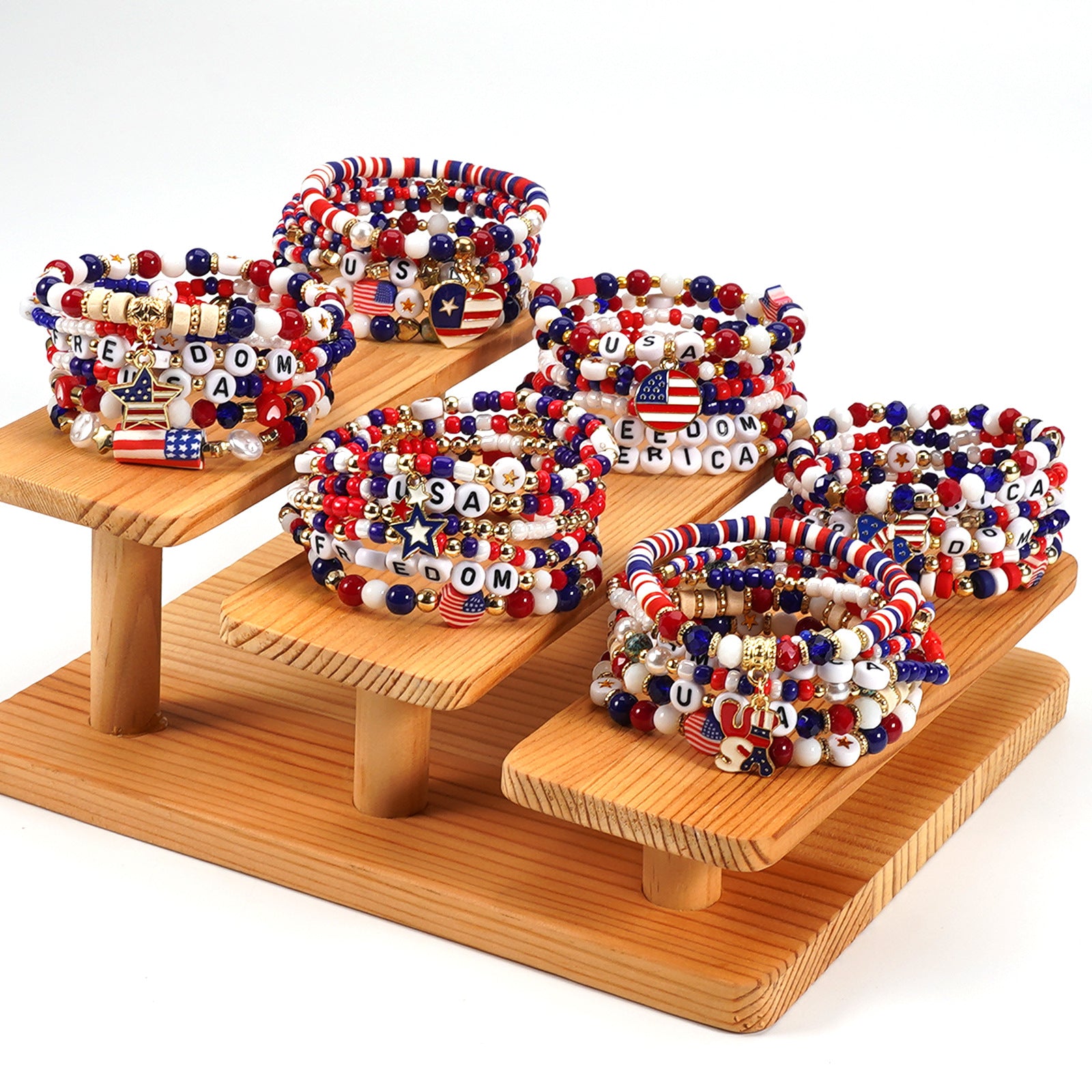 Cross Flag Beaded Bracelet - product image 2