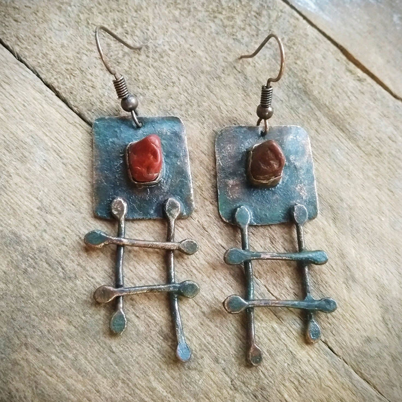 Geometric Cross Earrings - product image 1