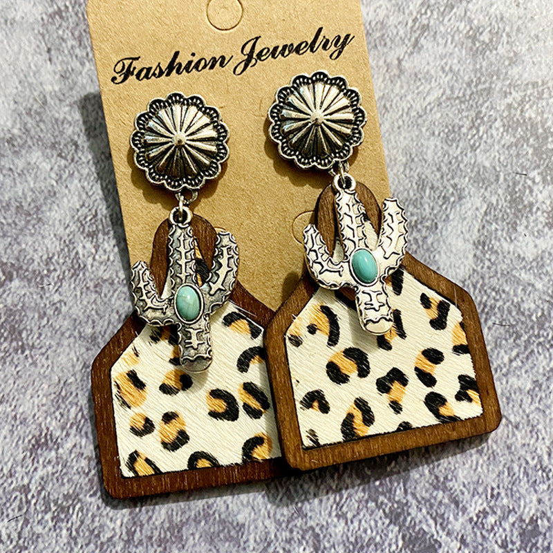 Western Boho Vintage Horse Cross Earrings - product image 12