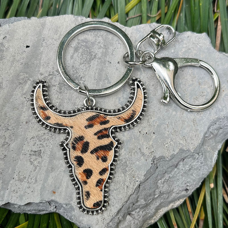 Western Vintage Cow Skull Cross Leather Necklace - product image 4