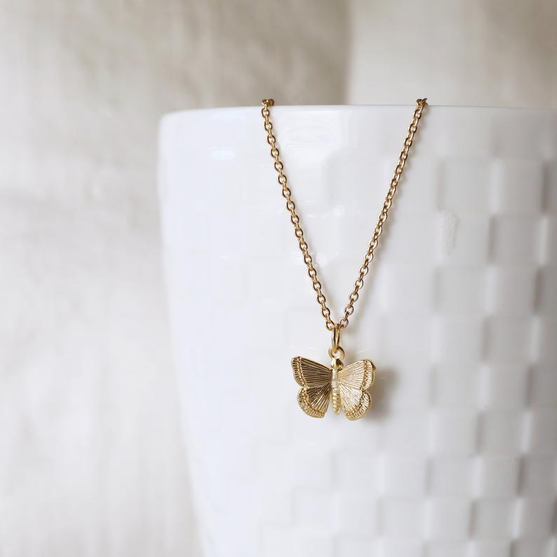 Vintage Cross Butterfly Necklace - product image 6