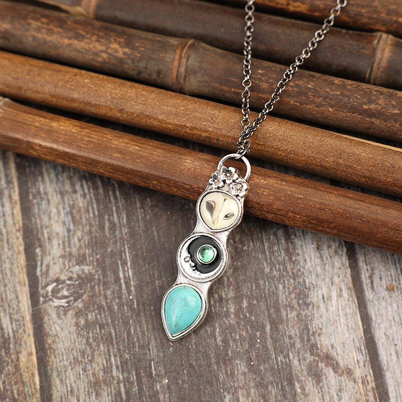 Turquoise Boho Vintage Necklace - product image 4