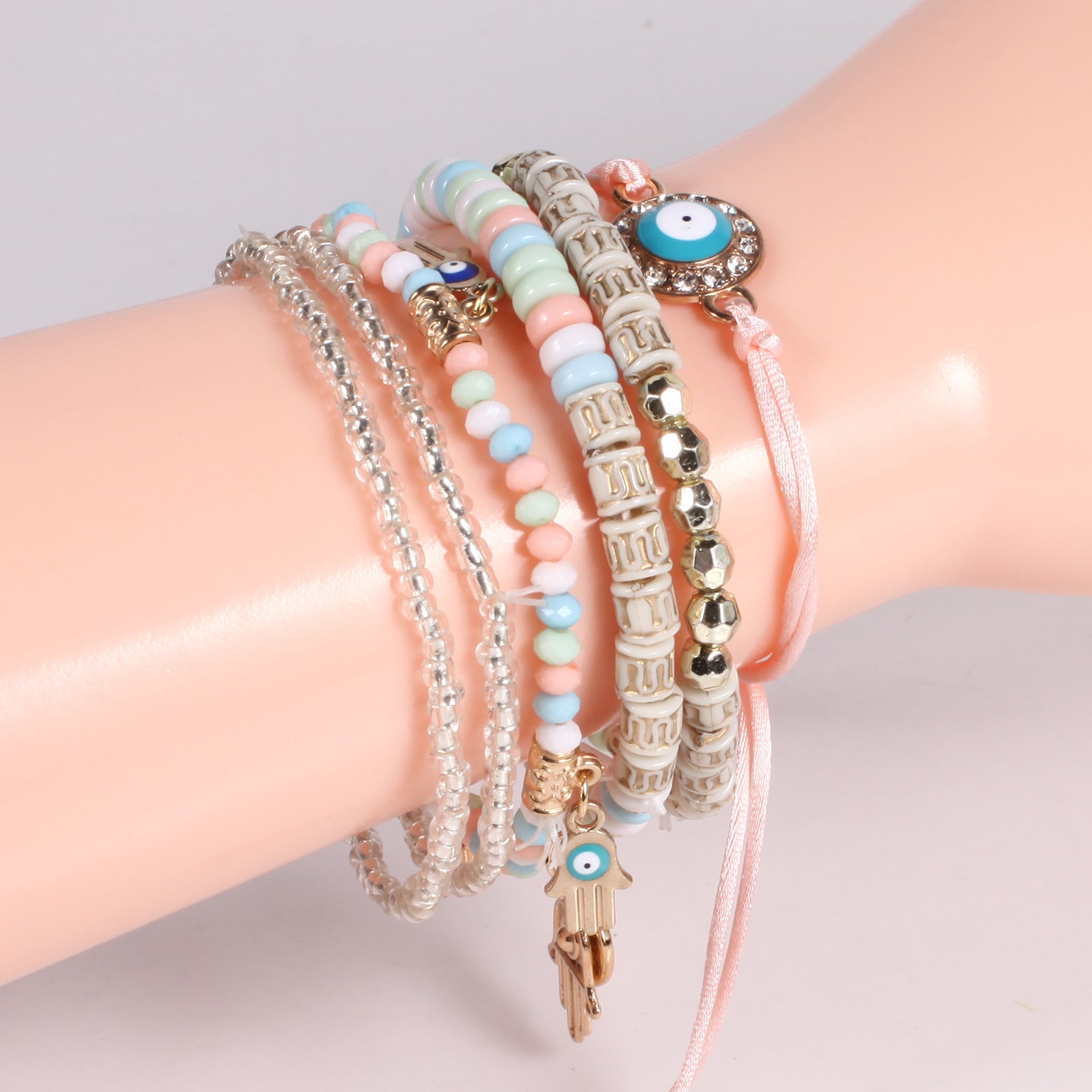 Cross Beaded Bracelet