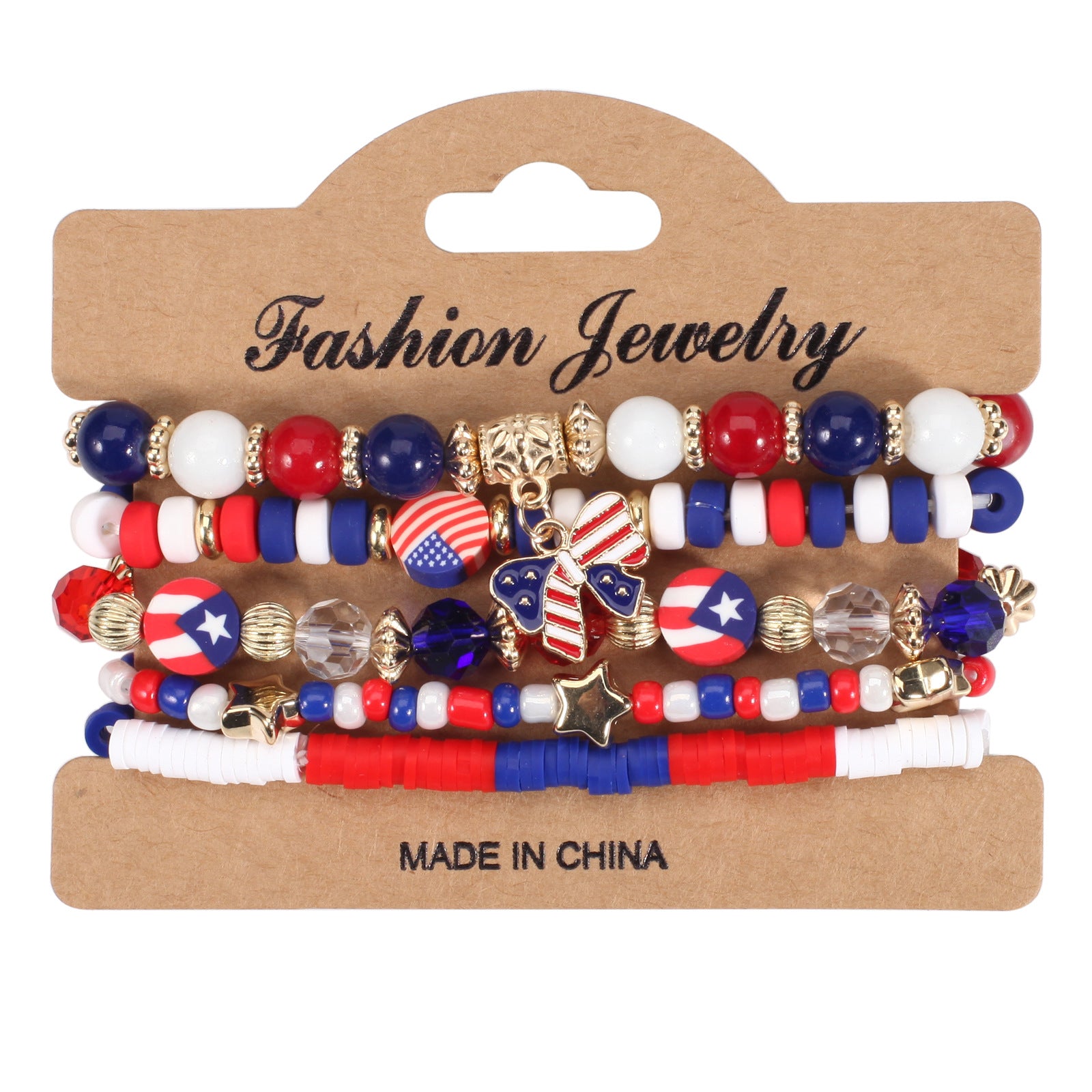 Flag Beaded Crystal Bracelet - product image 7