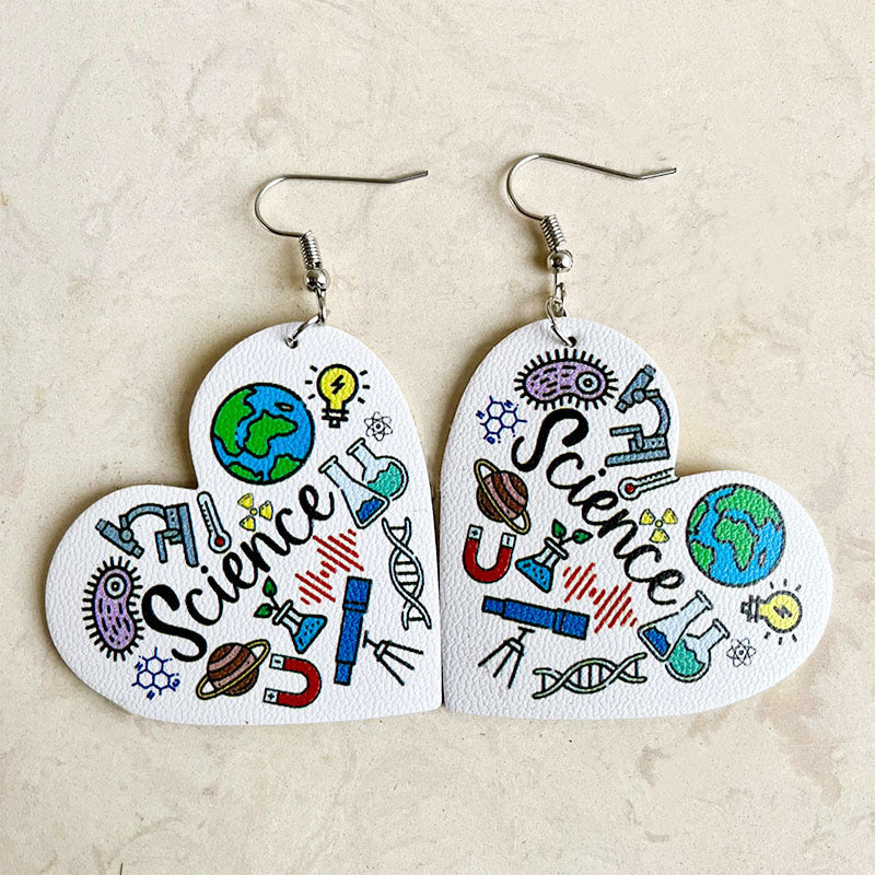 Heart Leather Earrings - product image 3