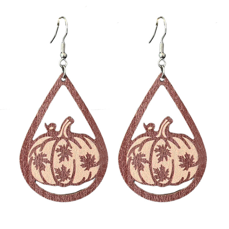 Cross Wood Earrings for Women - product image 2