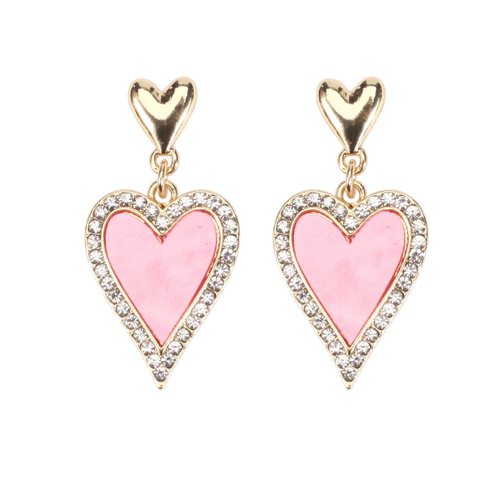 Heart Cross Crystal Earrings - product image 18