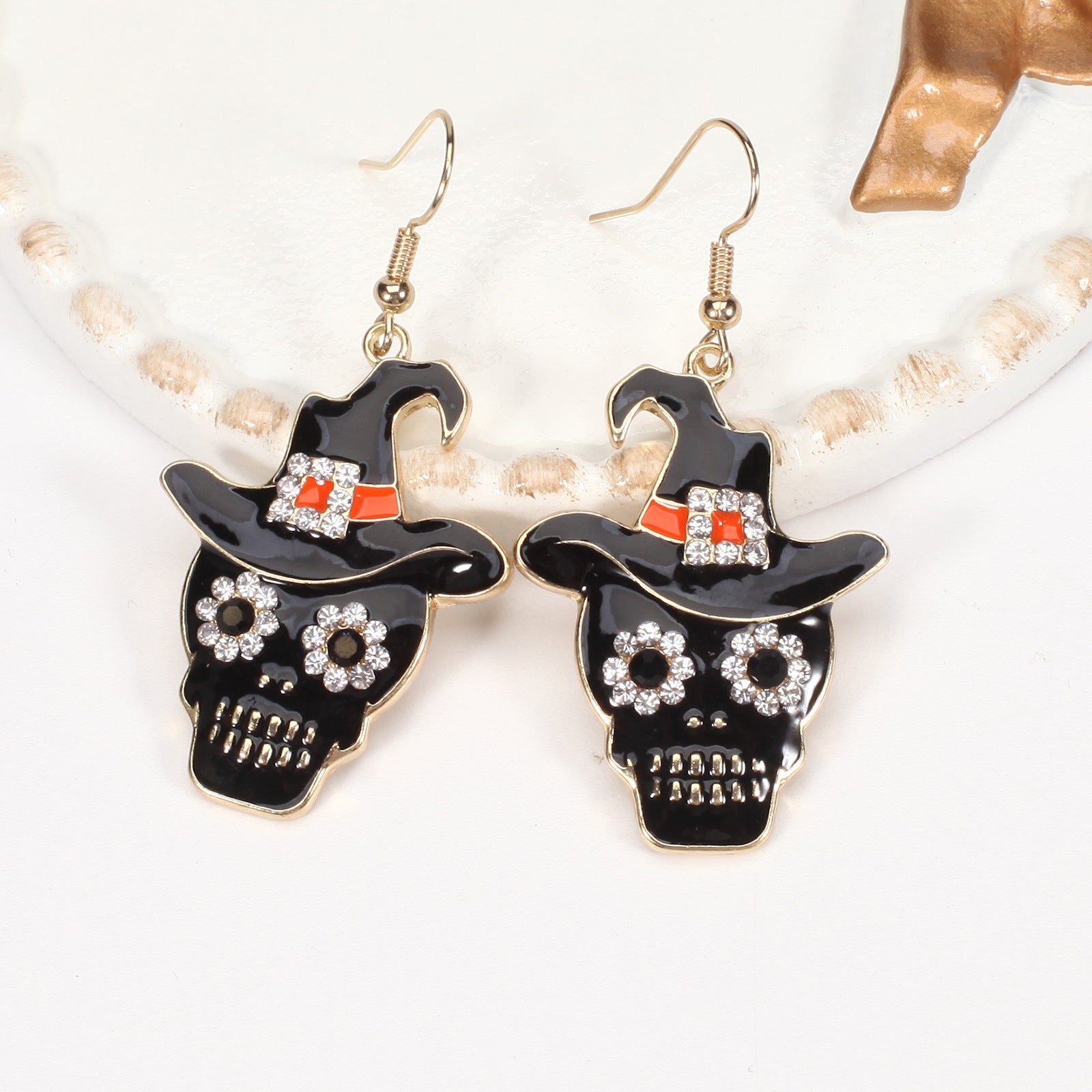 Halloween Earrings Featuring A Little Cat - A Screaming Ghost - A Pumpkin - A - product image 15