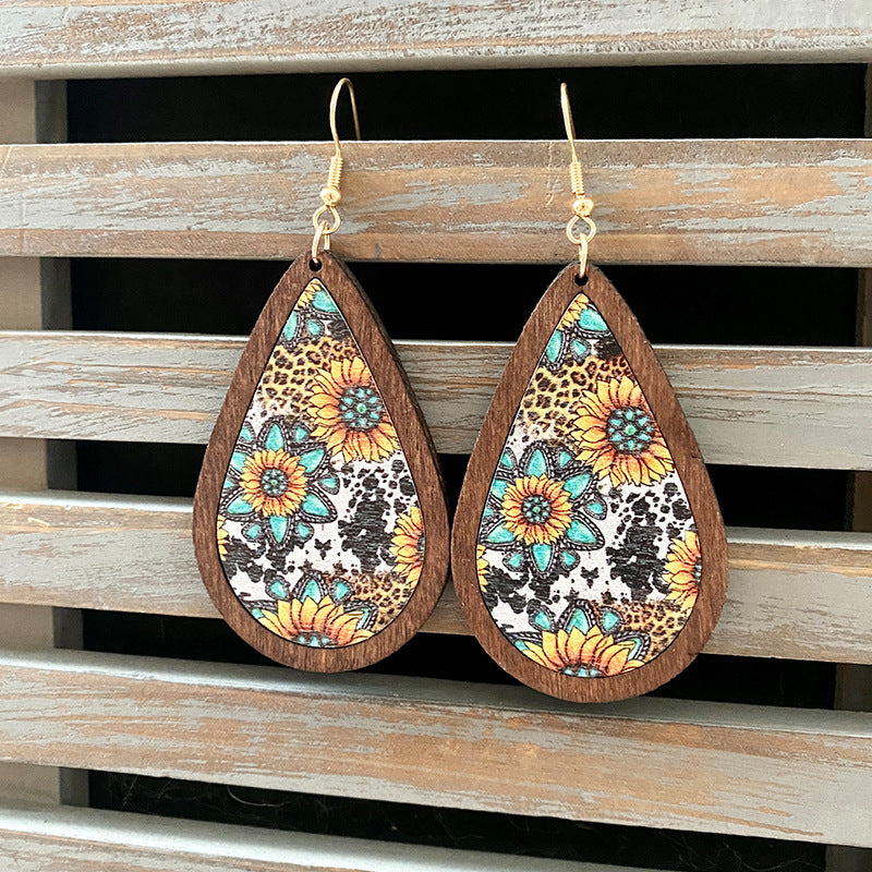 Western Vintage Cross Earrings