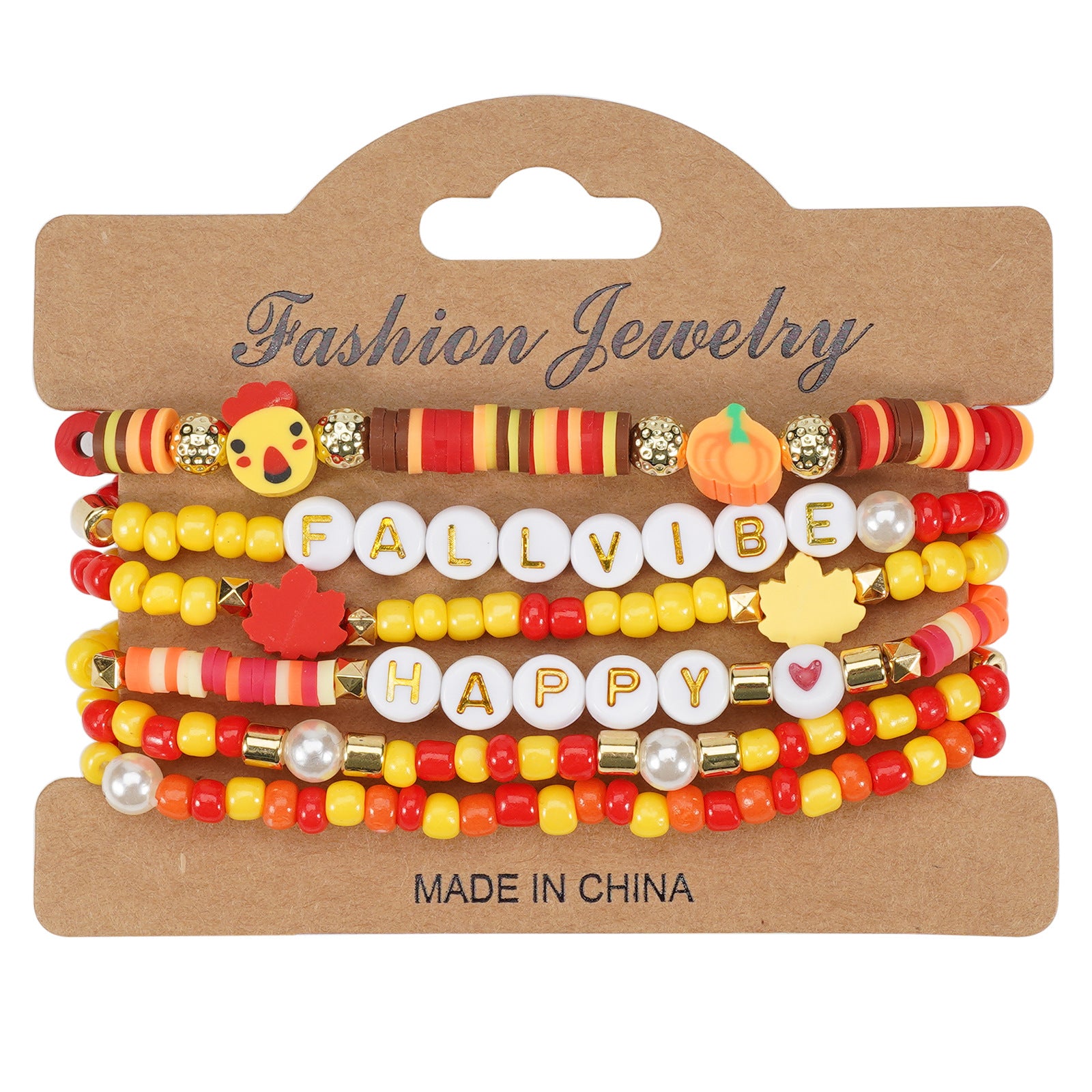 Thanksgiving Bracelet Autumn Maple Leaf Turkey Pumpkin Cartoon Cute Bracelet - product image 2