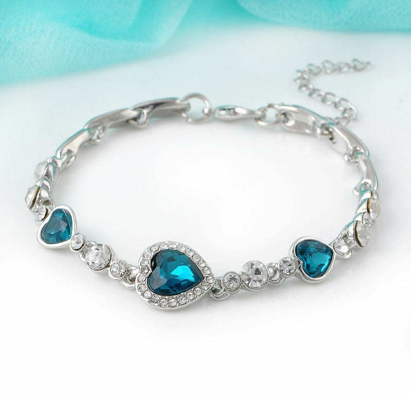 Heart Cross Crystal Bracelet - product image 3