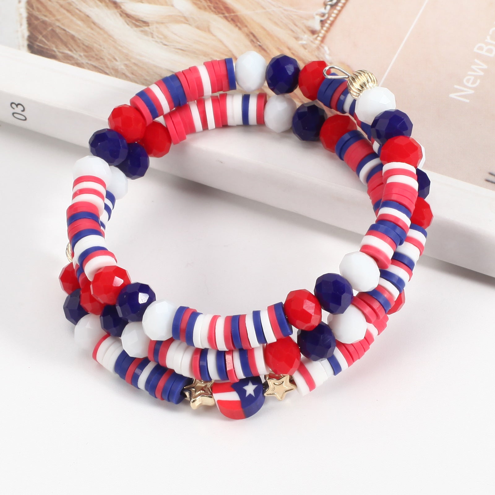 Flag Beaded Bracelet - product image 3