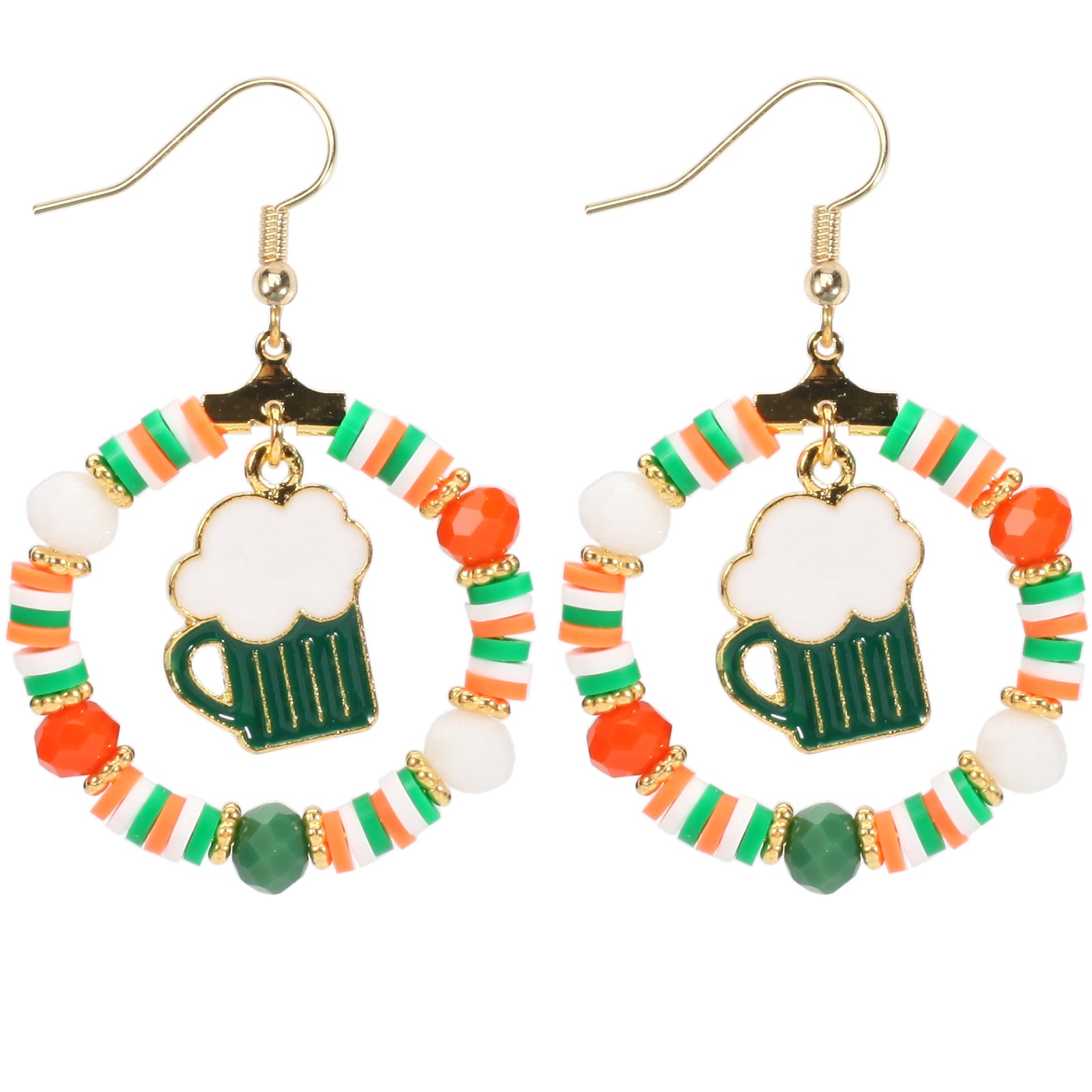 Wine Glass Beaded Crystal Earrings - product image 6