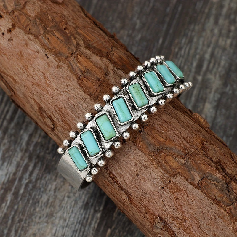 Turquoise Boho Vintage Cross Bracelet for Women - product image 3