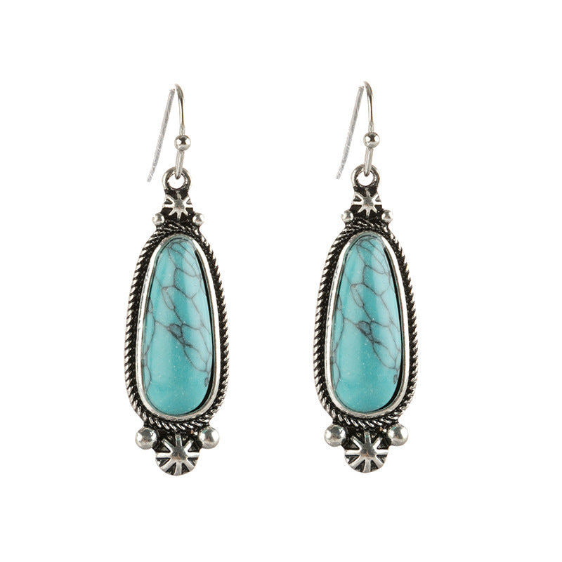 Turquoise Vintage Statement Earrings - product image 1