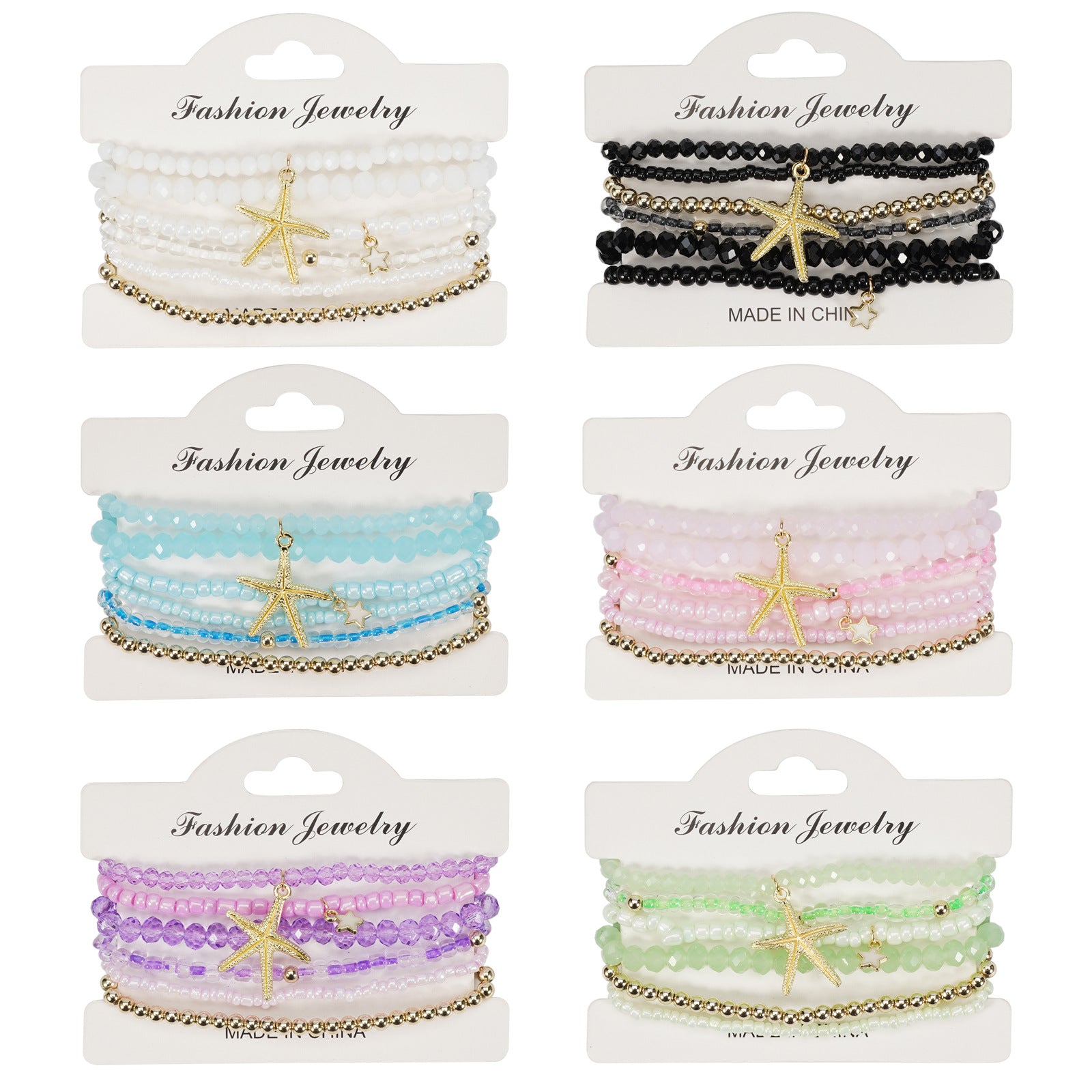 Boho Beaded Crystal Bracelet - product image 1