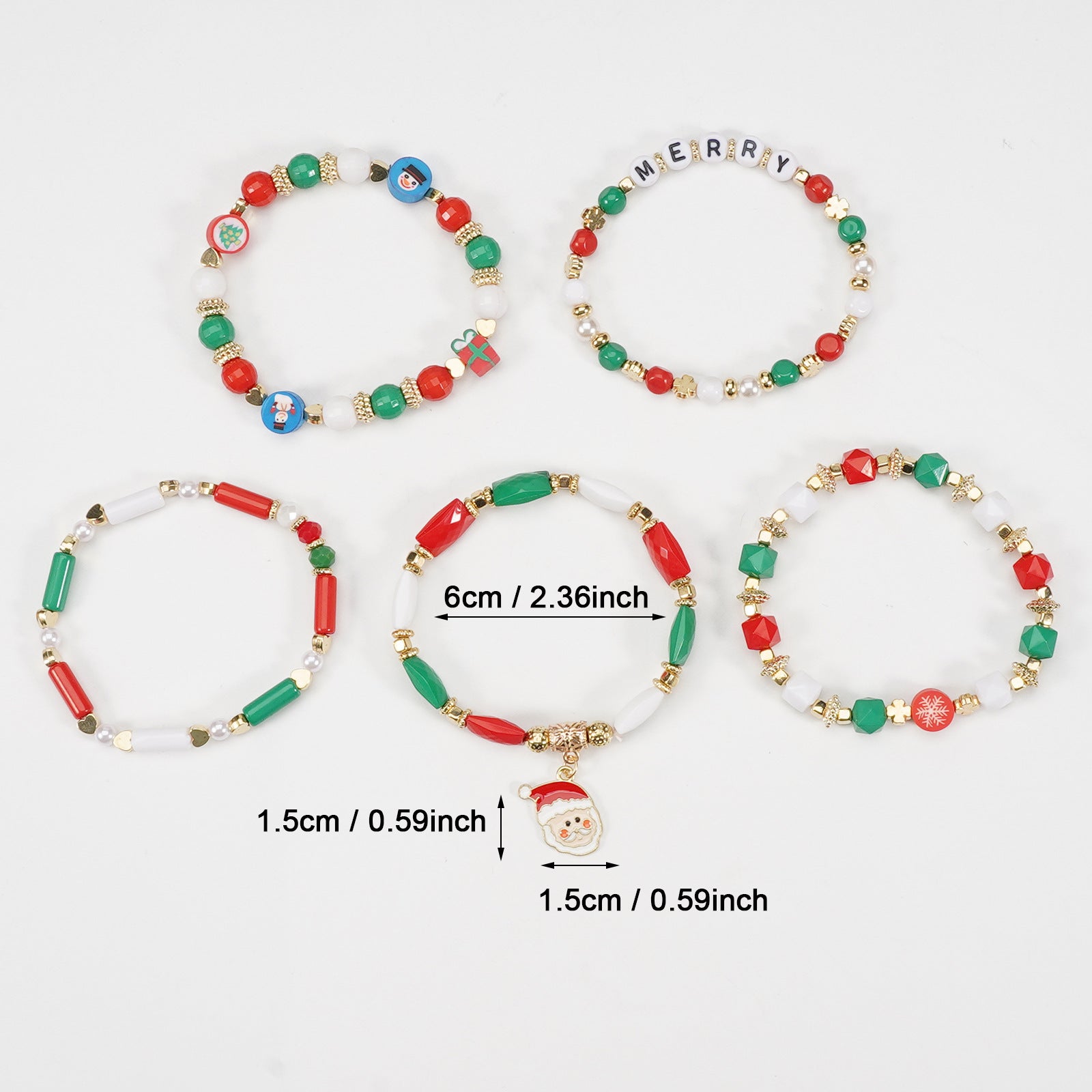 Christmas Bracelet Snowman - Christmas Tree - Santa Claus - Reindeer Antlers - product image 36