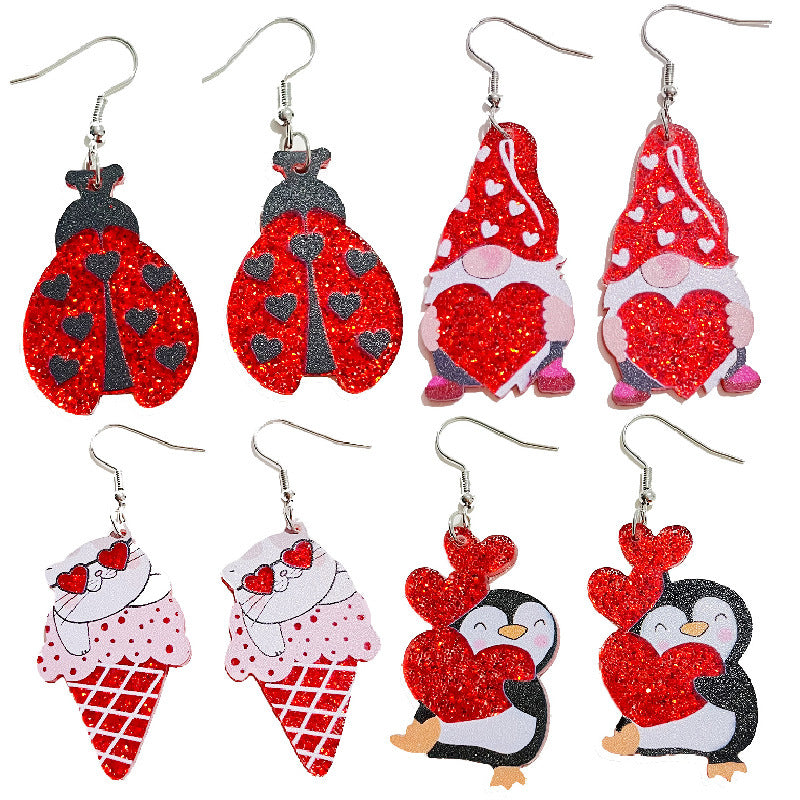 Cross Acrylic Earrings - product image 1