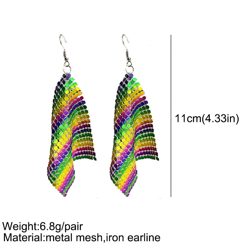 Statement Feather Cross Earrings - product image 9