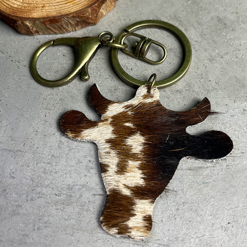 Western Vintage Cow Skull Horse Cross Necklace - product image 3