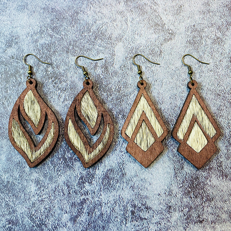 Western Boho Vintage Horse Cross Earrings - product image 2