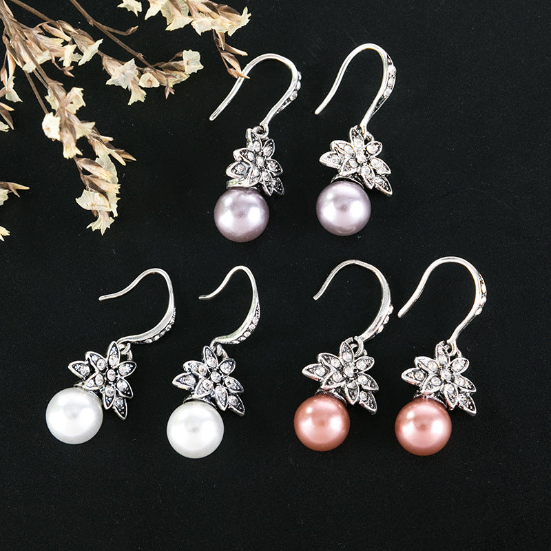 Vintage Floral Earrings for Women
