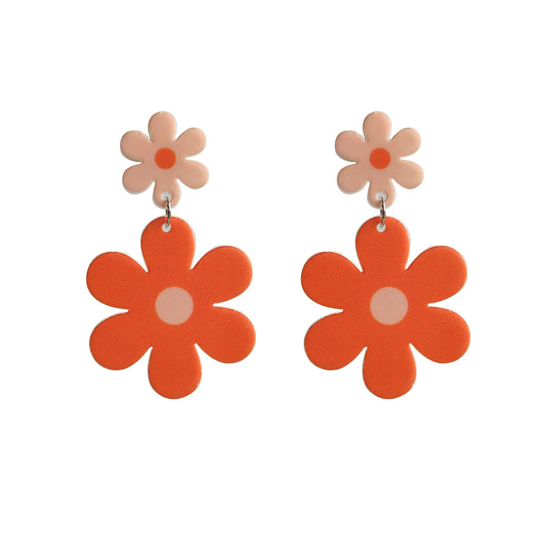 Vintage Floral Acrylic Earrings - product image 5
