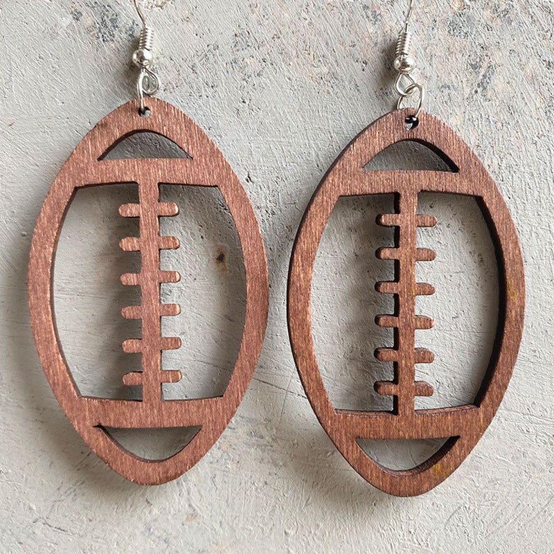 Statement Cross Wood Earrings - product image 3