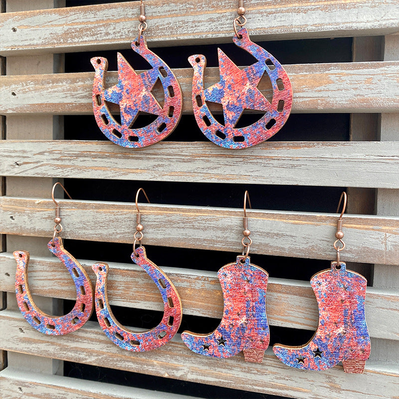 Western Vintage Cross Earrings - product image 1