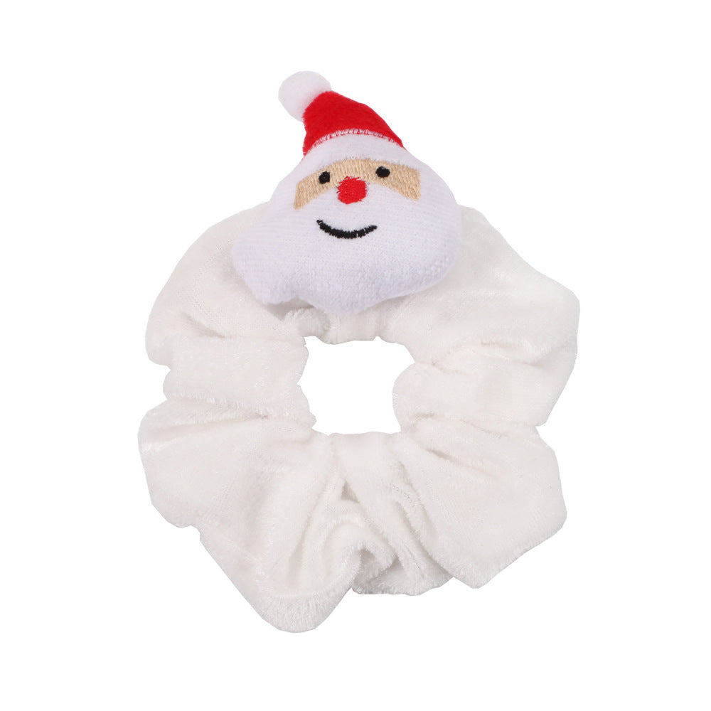 Christmas Velvet Scrunchies - Santa Claus and Deer Hair Ties - Korean Bun - product image 10