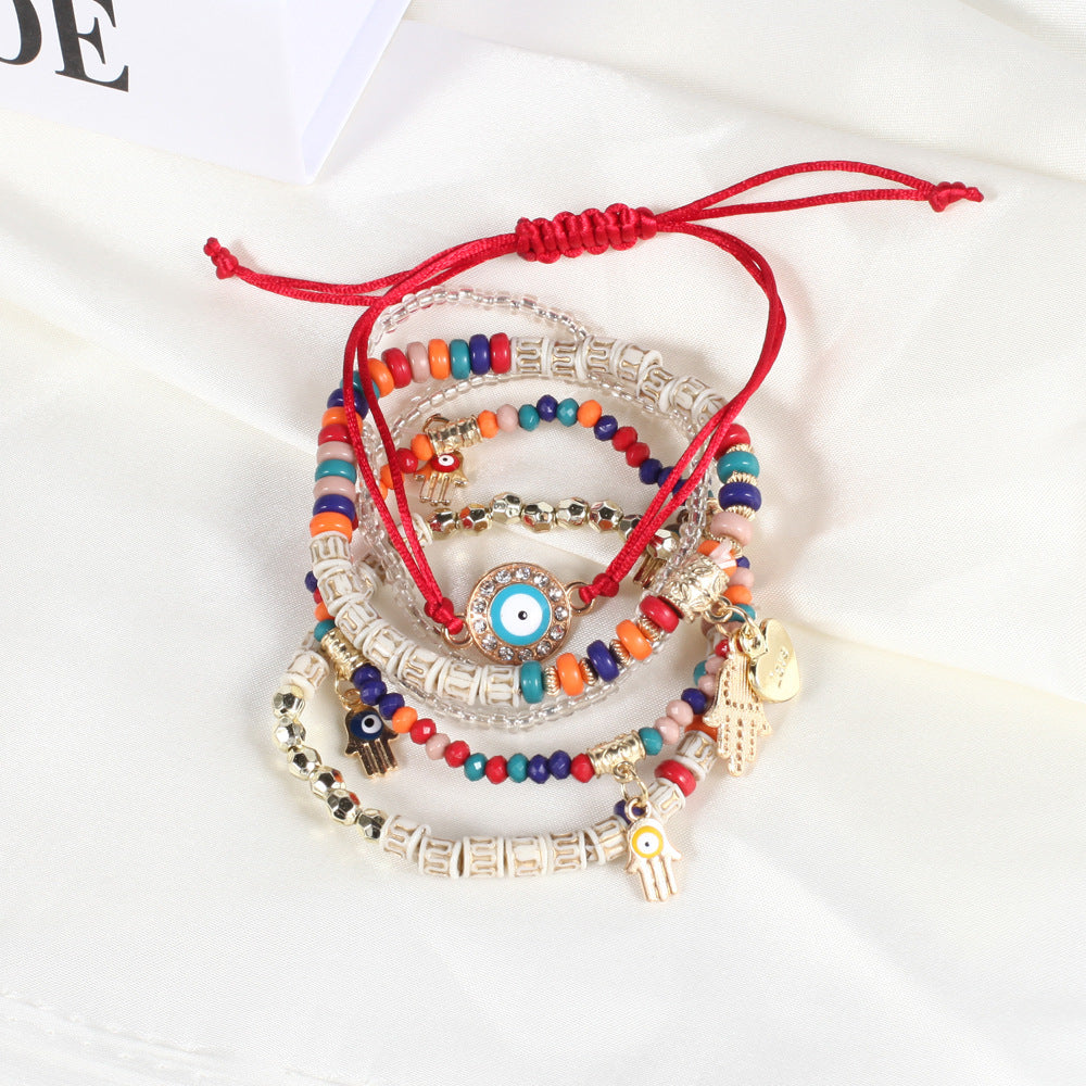 Cross Beaded Bracelet