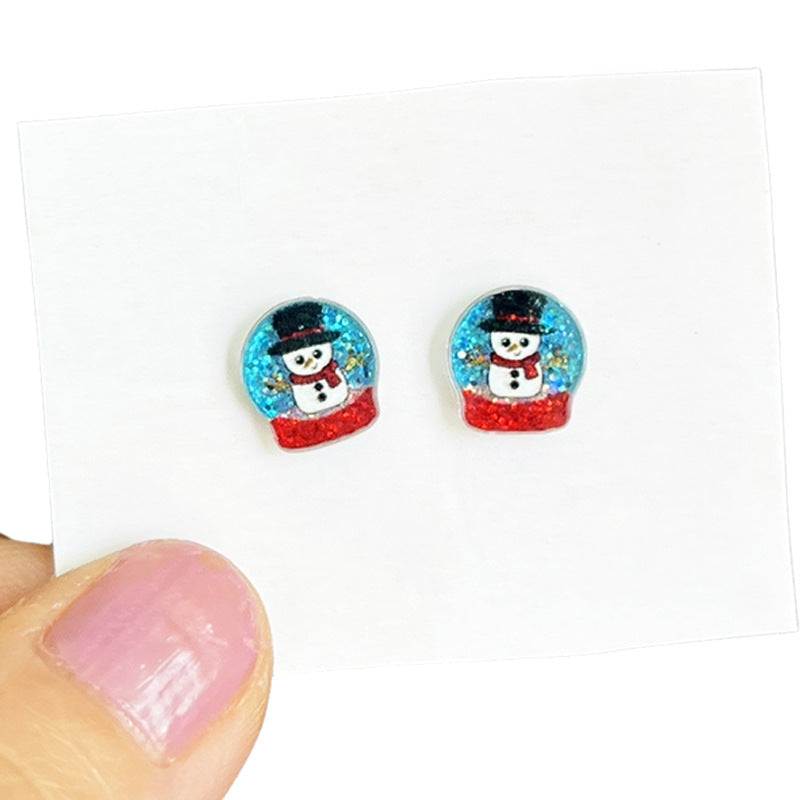 Supply Women's Fashion Earrings with Christmas Tree - Bow - and Gingerbread - product image 2