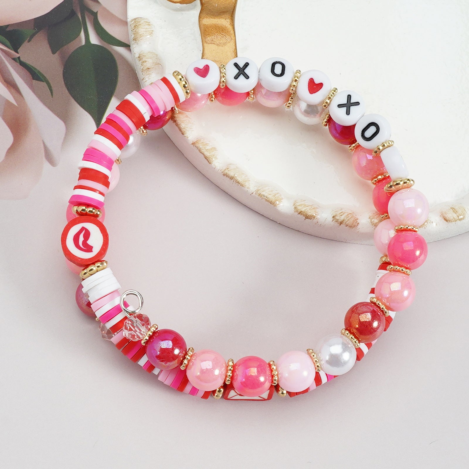 Heart Beaded Bracelet