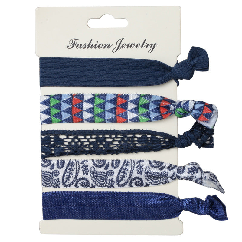 Korean Hair Ties Colorful Elastic Hairband Dual-purpose Wristband of Popular - product image 18