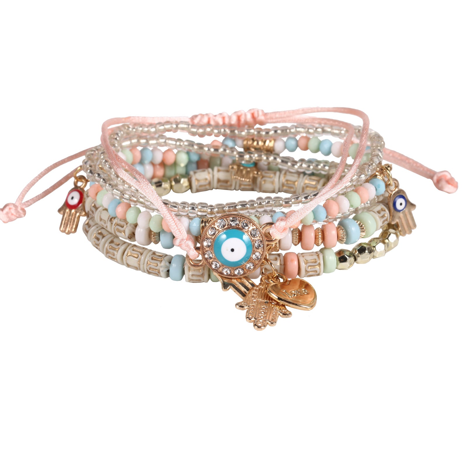 Cross Beaded Bracelet