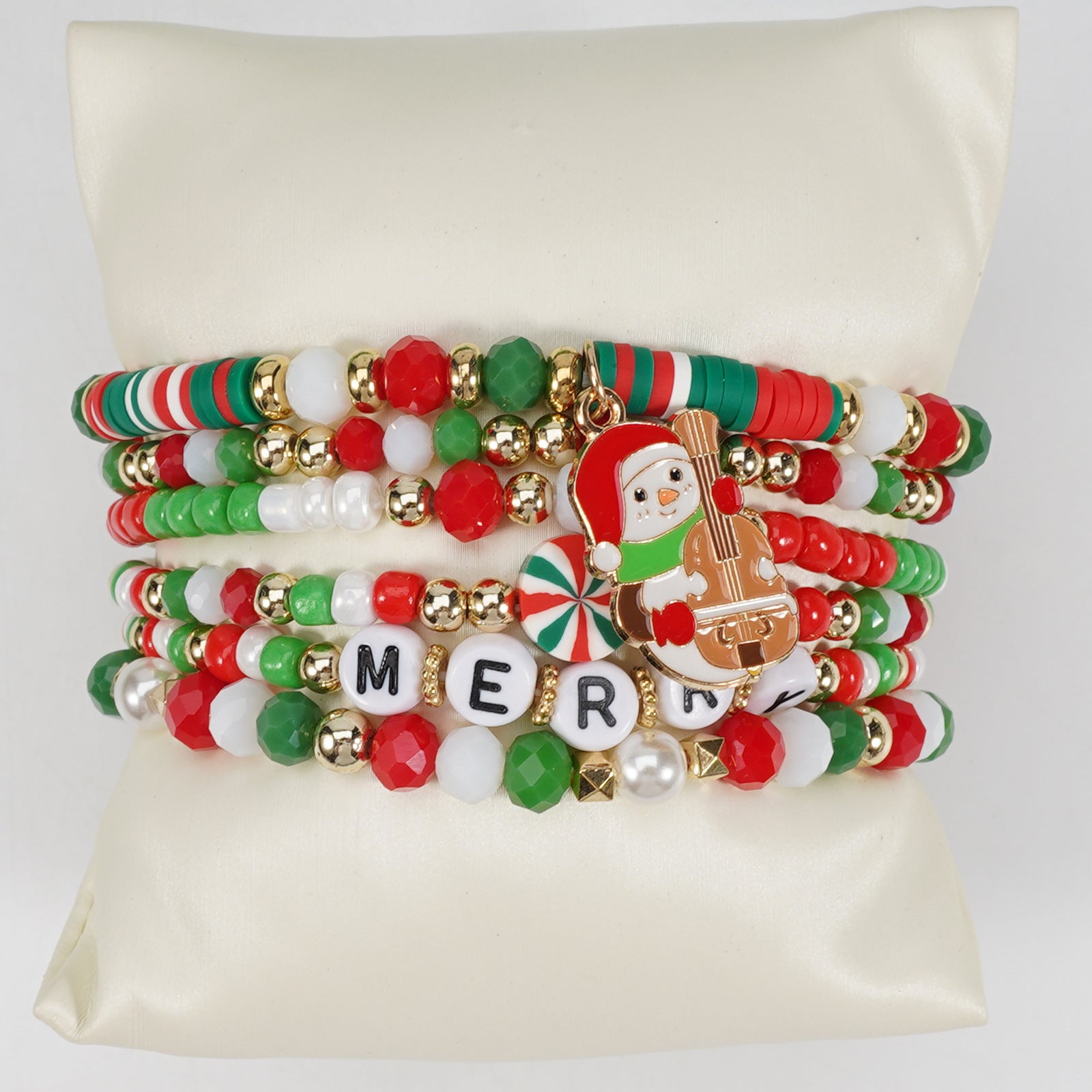 Christmas Bracelet Set Holiday Accessories Snowman Santa Claus Reindeer - product image 38