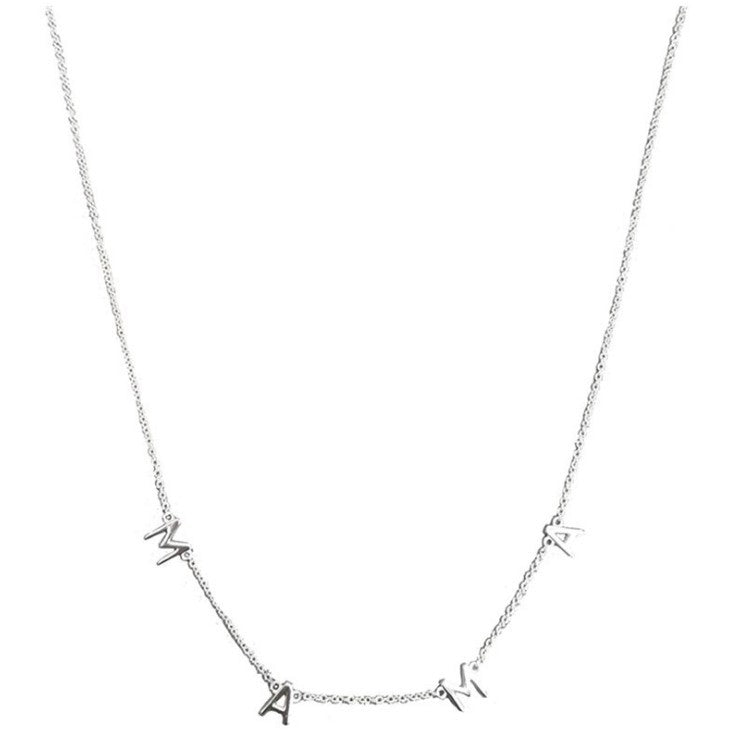 Bestsellers Mama Necklace Letter Pendant Alloy Electroplating Simple - product image 2