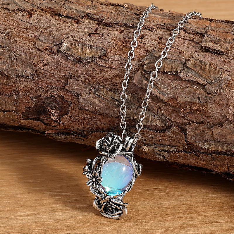 Vintage Floral Crystal Necklace - product image 6