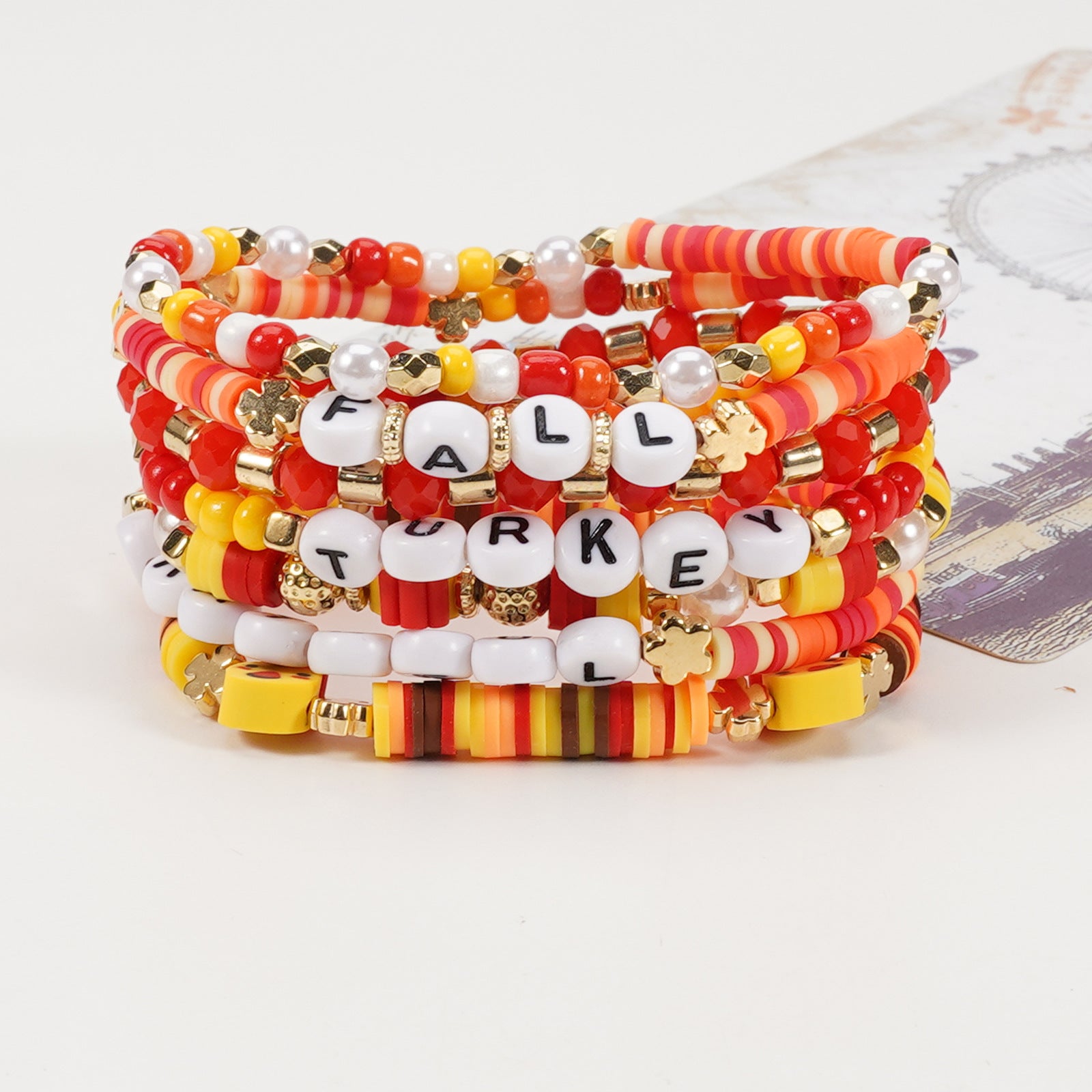 Thanksgiving Bracelet Autumn Maple Leaf Turkey Pumpkin Cartoon Cute Bracelet - product image 21