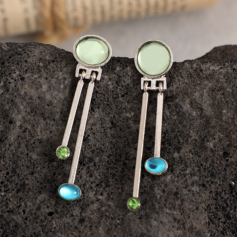 Vintage Cross Crystal Earrings - product image 5