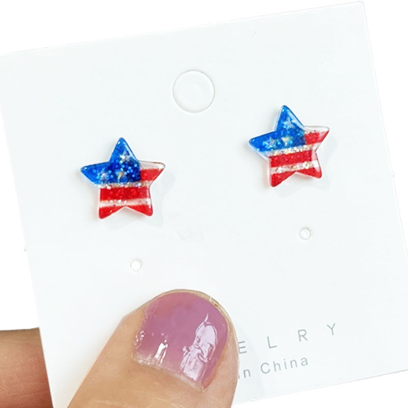 Supply Earrings for Independence Day - Small - Exquisite - Shiny - product image 9