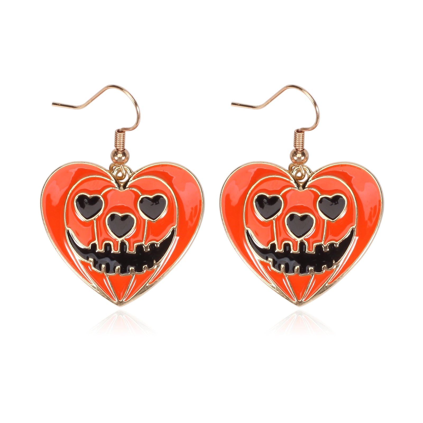 Pumpkin Hat Ghost Skull Bat Spider Web Pattern Earrings Halloween Party Ear - product image 5