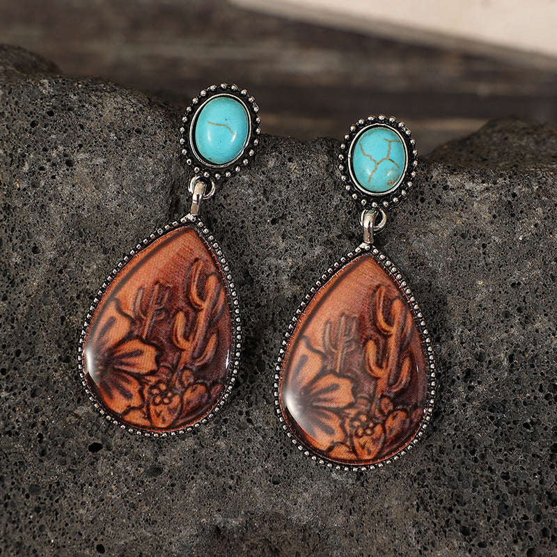 Turquoise Vintage Earrings - product image 3