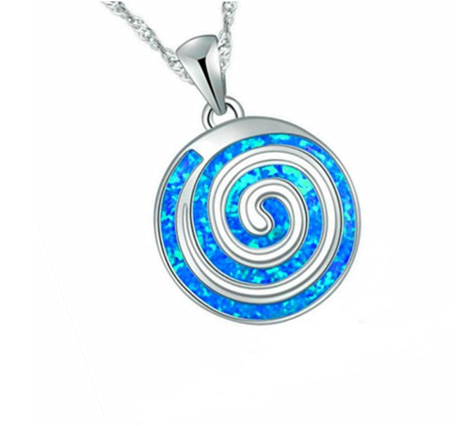 Style Opal Turbine Pendant - Unique and Charming Necklace for Little Girls - product image 1