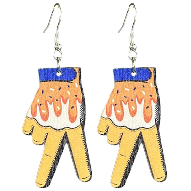 Vintage Wood Earrings - product image 7