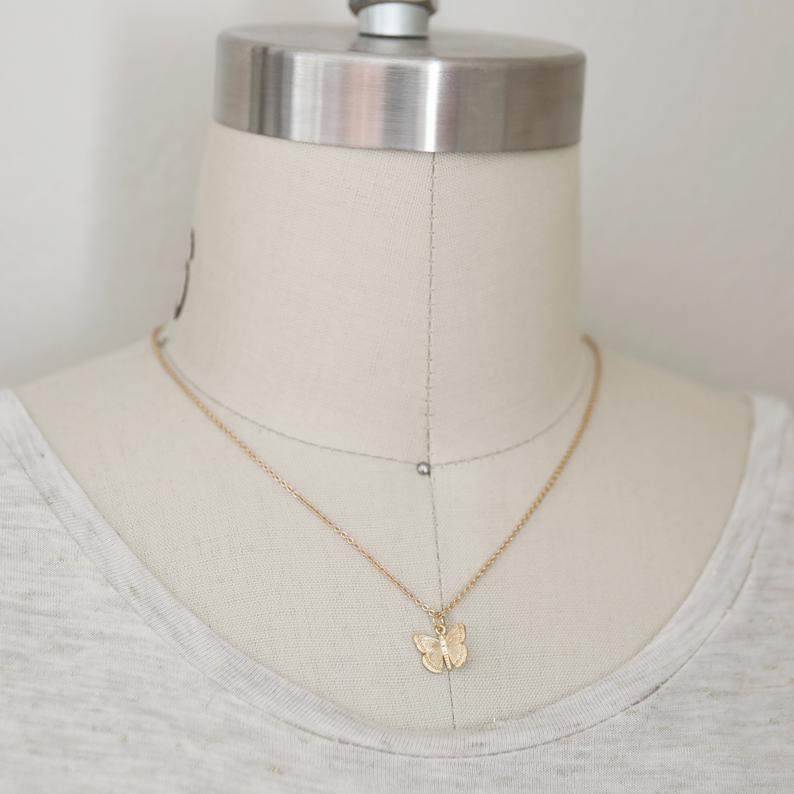 Vintage Cross Butterfly Necklace - product image 13