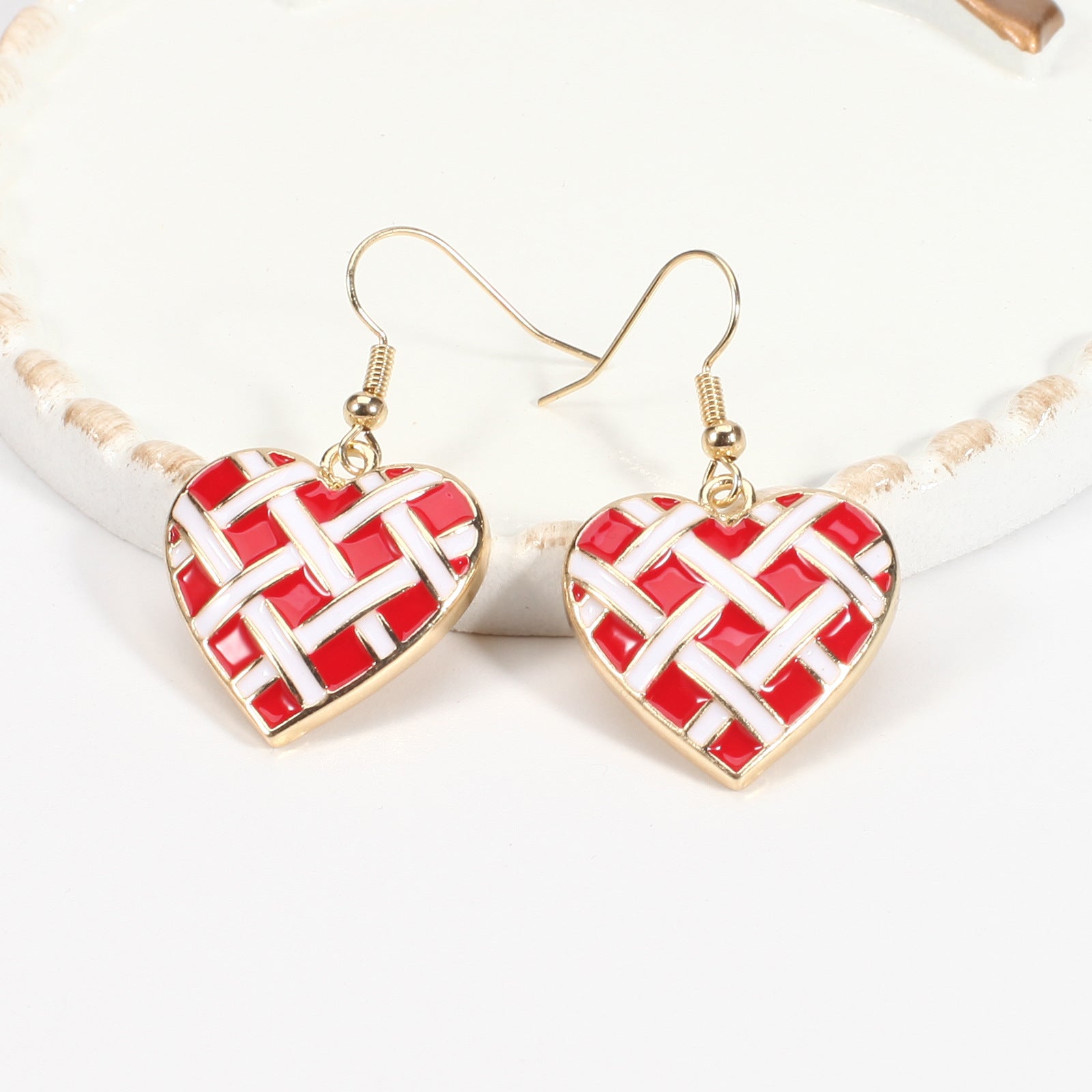 Heart Cross Crystal Earrings - product image 32